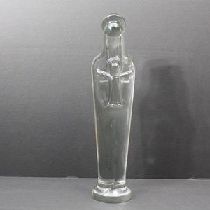 SOLD🚨Pierre D Avesn Signed Glass Madonna & Child Figure,Mary,Religious, France
